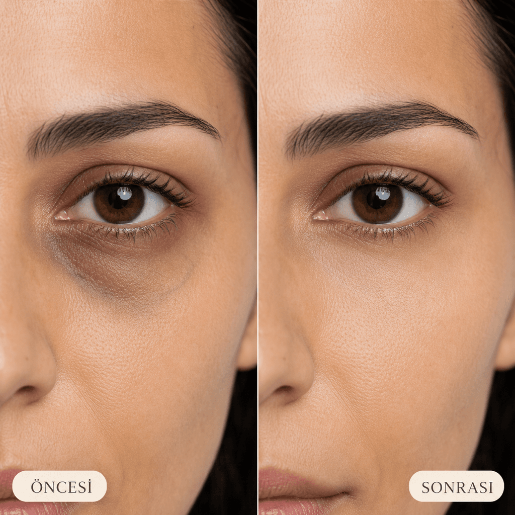 Göz Altı Morluk Kapatma çalışma örneği 2 — Stria Studio Ankara