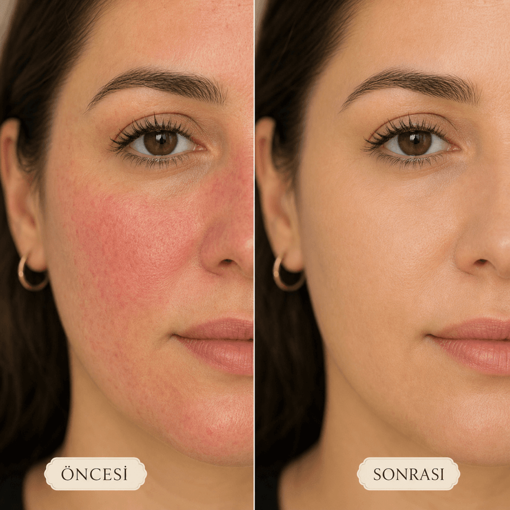 Rosacea Kapatma çalışma örneği 1 — Stria Studio Ankara