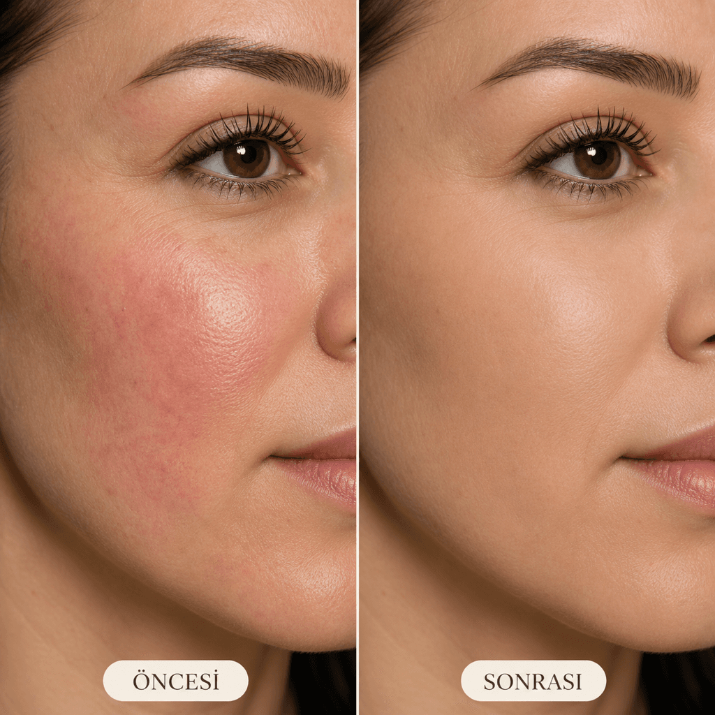 Rosacea Kapatma çalışma örneği 2 — Stria Studio Ankara